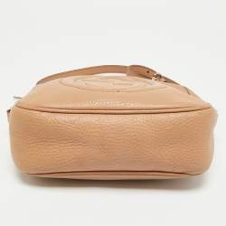 Pre Owned Gucci Brown Leather Small Soho Disco Shoulder Bag