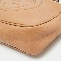 Pre Owned Gucci Brown Leather Small Soho Disco Shoulder Bag