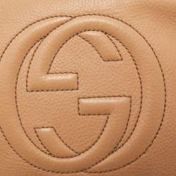 Pre Owned Gucci Brown Leather Small Soho Disco Shoulder Bag