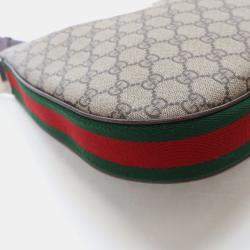 Pre Owned Gucci Attache Medium Brown GG Supreme Canvas Shoulder Bag