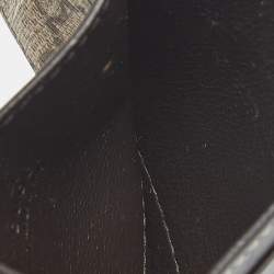 مملوكة مسبقًا Gucci Brown/Beige GG Supreme Canvas and Leather Card Holder