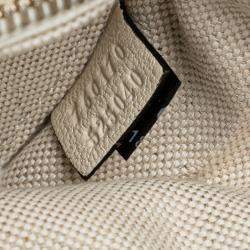 Pre Owned Gucci White Mini Leather Blondie Shoulder Bag