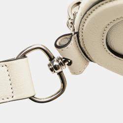 Pre Owned Gucci White Mini Leather Blondie Shoulder Bag