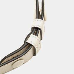 Pre Owned Gucci White Mini Leather Blondie Shoulder Bag