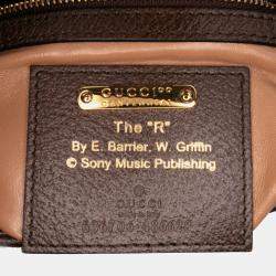 Pre Owned Gucci Brown Small Canvas 100 Centennial Music Jackie 1961 Crossbody