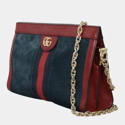 Pre Owned Gucci Ophidia Web Crossbody Clutch
