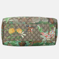 Pre Owned Gucci Tian GG Supreme Boston Bag