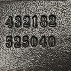 Pre Owned Gucci Black/Gold GG Supreme Canvas and Leather Small Padlock Shoulder Bag