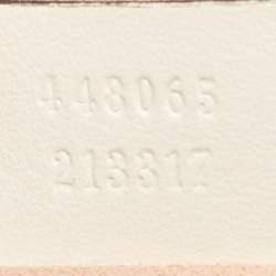 Pre Owned Gucci White Matelassé Leather GG Marmont Mini Camera Bag