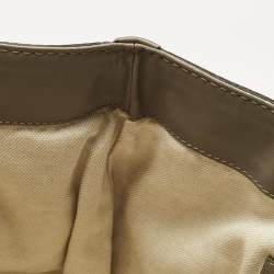Pre Owned Gucci Grey/Beige GG Canvas and Leather Large Scarlett Stud Tote