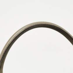 Pre Owned Gucci Grey/Beige GG Canvas and Leather Large Scarlett Stud Tote