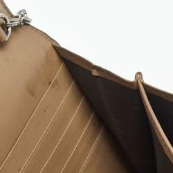 Pre Owned Gucci Beige/Brown GG Supreme Canvas and Leather Dionysus Wallet on Chain