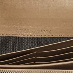 Pre Owned Gucci Beige/Brown GG Supreme Canvas and Leather Dionysus Wallet on Chain