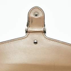 Pre Owned Gucci Beige/Brown GG Supreme Canvas and Leather Dionysus Wallet on Chain