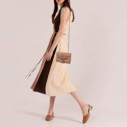 Pre Owned Gucci Light Brown Guccissima Leather Mini Emily Chain Shoulder Bag