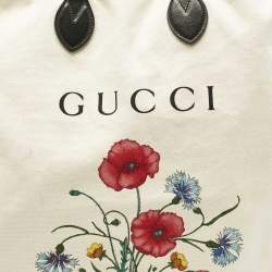 مملوكة مسبقًا Gucci Cream Chateau Marmont Laundry Drawstring Tote