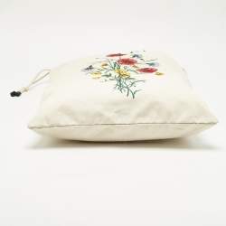 مملوكة مسبقًا Gucci Cream Chateau Marmont Laundry Drawstring Tote