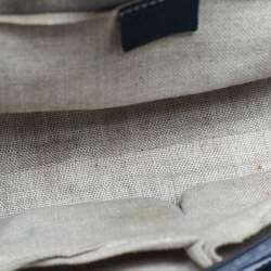 Pre Owned حقيبة كتف غوتشي إميلي سلسلة جلد مايكروغوتشيسيما سوداء متوسطة