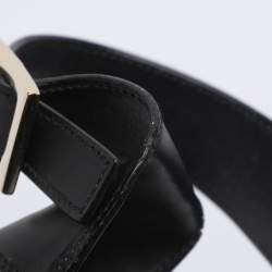 Pre Owned Gucci Black/Beige GG Canvas and Leather Jackie Hobo