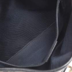 Pre Owned Gucci Black/Beige GG Canvas and Leather Jackie Hobo