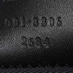 Pre Owned Gucci Black/Beige GG Canvas and Leather Jackie Hobo