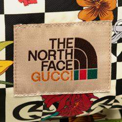 Pre Owned Gucci Multicolor The North Face Floral Multicolor Nylon and Leather Backpack