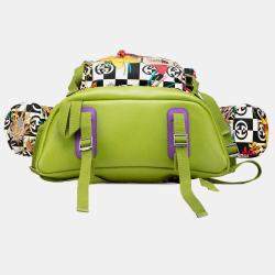 Pre Owned Gucci Multicolor The North Face Floral Multicolor Nylon and Leather Backpack