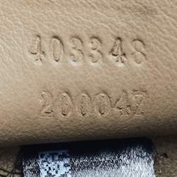 Pre Owned Gucci Beige GG Supreme Canvas and Suede Medium Dionysus Shoulder Bag