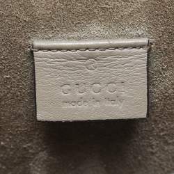 Pre Owned Gucci Beige GG Supreme Canvas and Suede Medium Dionysus Shoulder Bag