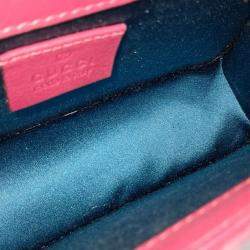 Pre Owned Gucci Purple Velvet Crossbody Bag