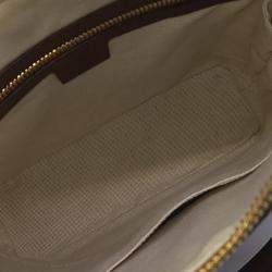 مملوكة مسبقًا حقيبة قمة غوتشي هورسبيت 1955 بيج بني PVC صغيرة للكتف