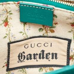 Pre Owned Gucci Multicolor Baiadera Stripe Velvet and Leather Horsebit 1955 Shoulder Bag