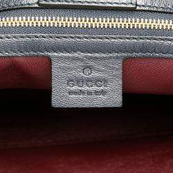 Pre Owned Gucci Brown Medium Canvas Horsebit 1955 Tote