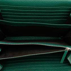 Pre Owned Gucci Green Mini Leather Dionysus Wallet on Chain