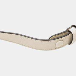 Pre Owned Gucci White Mini Leather Blondie Barrel Shoulder Bag