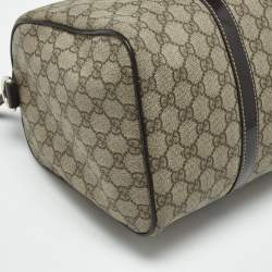 Pre Owned حقيبة غوتشي "جوي بوسطن" متوسطة جلد و كانفاس جي جي داكنة بنية