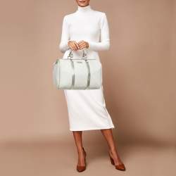 Pre Owned Gucci Gold/Off White GG Supreme Canvas Medium Joy Boston Bag