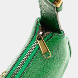 Pre Owned Gucci Green Mini Leather Aphrodite Shoulder Bag