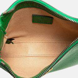 Pre Owned Gucci Green Mini Leather Aphrodite Shoulder Bag