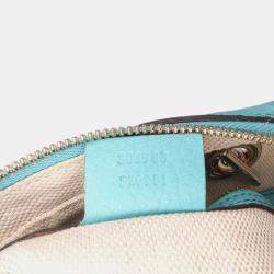 Pre Owned Gucci Blue Leather Soho Chain Zip Shoulder Bag