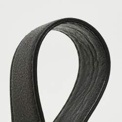 Pre Owned Gucci Black Leather Interlocking Icon Drawstring Hobo