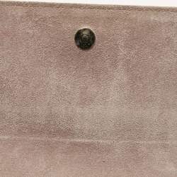 Pre Owned Gucci Old Rose Microguccissima Patent Leather Broadway Clutch