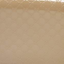 Pre Owned Gucci Old Rose Microguccissima Patent Leather Broadway Clutch