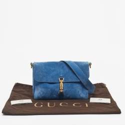 Pre Owned حقيبة غوتشي قلاب جاكي جلد ناعم برتقالية