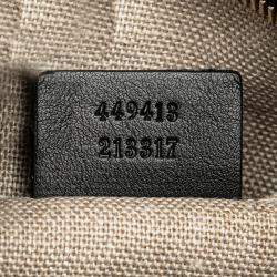 Pre Owned Gucci Black Microguccissima Bree Crossbody