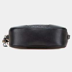 Pre Owned Gucci Black Microguccissima Bree Crossbody