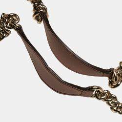 Pre Owned حقيبة يد غوتشي سوهو متوسطة سلسلة جلد وردية