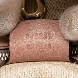 Pre Owned حقيبة يد غوتشي سوهو متوسطة سلسلة جلد وردية