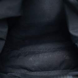 Pre Owned Gucci Black/Beige Canvas Large Full Moon Hobo