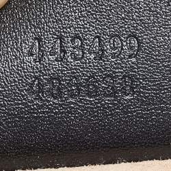 Pre Owned حقيبة غوتشي شبح GG مارمونت جلد ماتيلاسيه سوداء